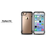 Wholesale iPhone 7 Clear Defense Hybrid Case (Gray)